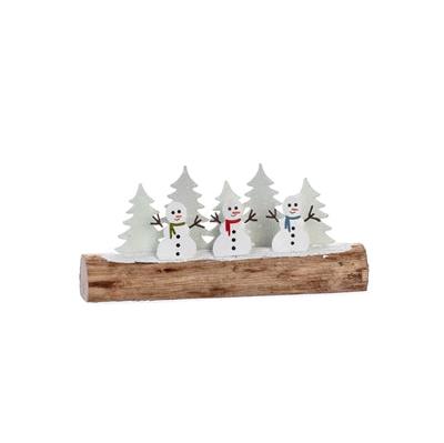 Snowman Trio and Trees Decoration