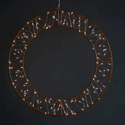 Celest LED Hanging Circle 40cm - Copper