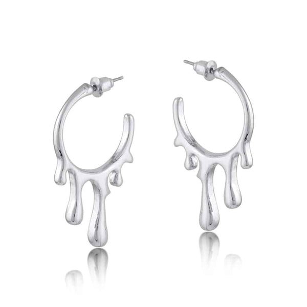 Big Metal London Amalis Paint Drop Hoop Earrings