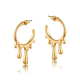 Big Metal London Amalis Paint Drop Hoop Earrings