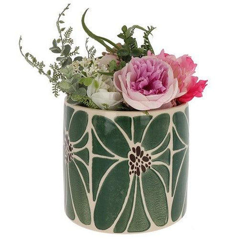 Tropical Petal Planter Small Green