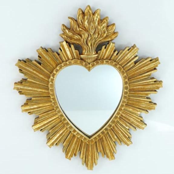 Gold "Sacred Heart" Mirror