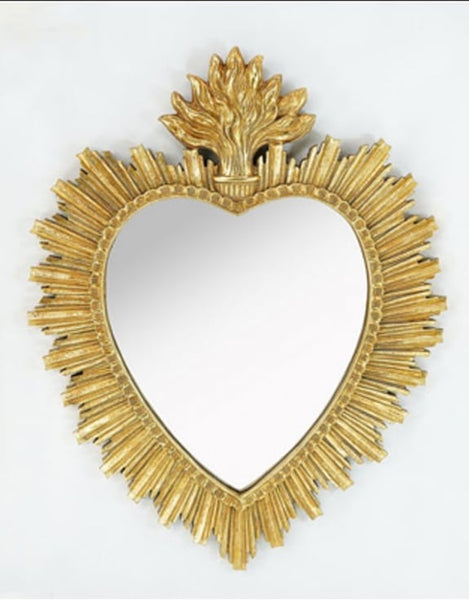 Gold "Sacred Heart" Mirror