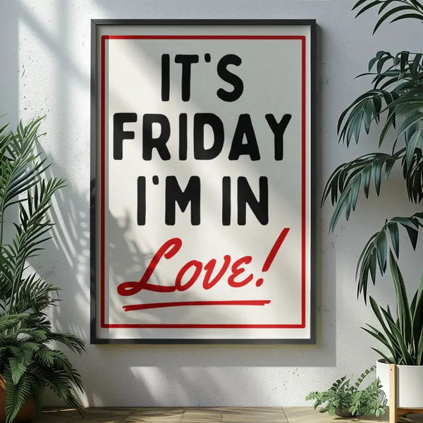 It's Friday I'm In Love Framed Print