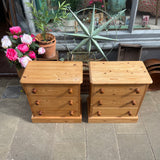 Pine Bedside Cabinets