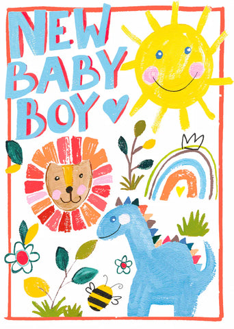 New Baby Boy Card - Paper Salad