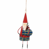 Bagpiping Santa Decoration