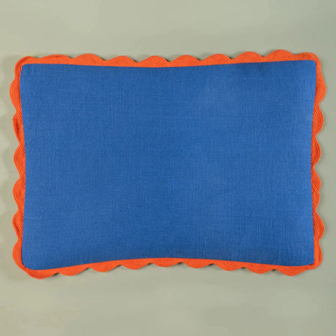 Rectangular Block Colour Cotton Cushion