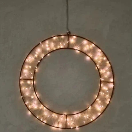 Celest LED Hanging Circle 40cm - Copper