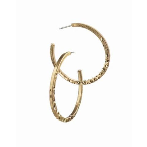 Classic Demi Textured Hoops