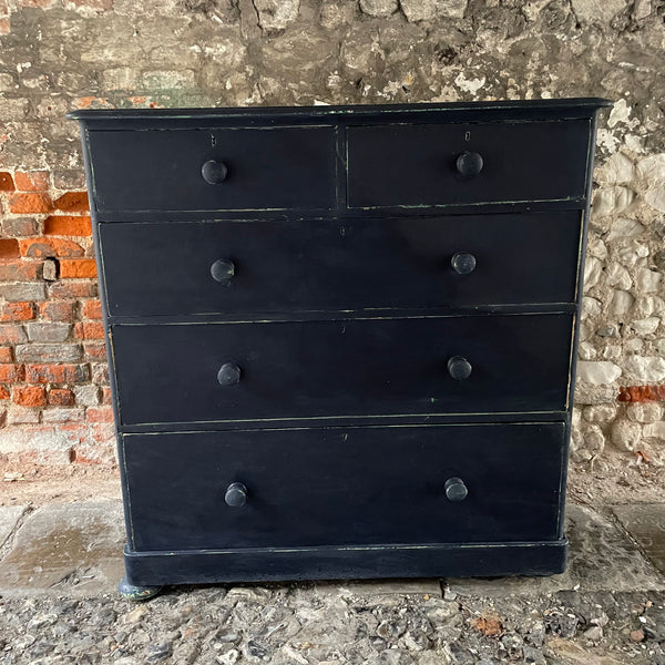 Antique Painted Pine Chest of Drawers