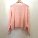 Long Sleeve Mohair Jumper Baby Pink