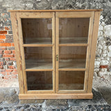 Antique Pine Glazed Cupboard