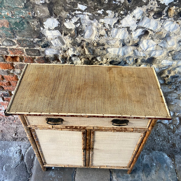 Vintage Bamboo Cupboard