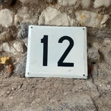 Vintage Metal Number Signs