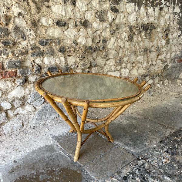 Vintage Bamboo Coffee Table