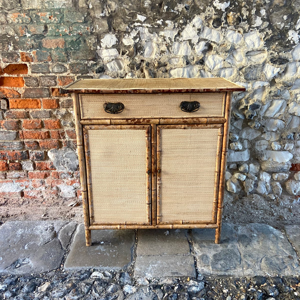 Vintage Bamboo Cupboard