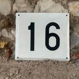 Vintage Metal Number Signs