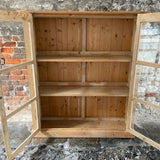 Antique Pine Glazed Cupboard