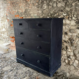 Antique Painted Pine Chest of Drawers