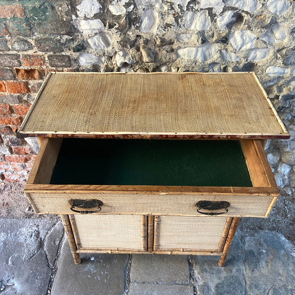 Vintage Bamboo Cupboard