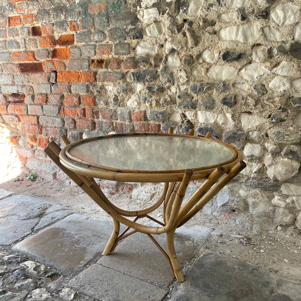 Vintage Bamboo Coffee Table