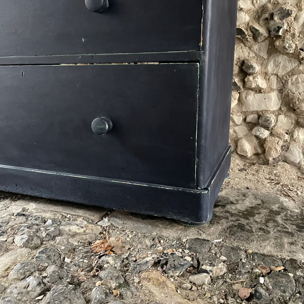 Antique Painted Pine Chest of Drawers