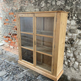 Antique Pine Glazed Cupboard