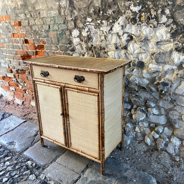 Vintage Bamboo Cupboard