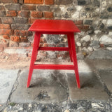 Red Painted Accent Table