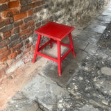 Red Painted Accent Table