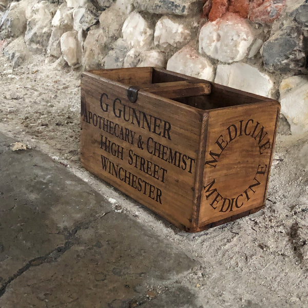 G Gunner Wooden Storage Box -Medium