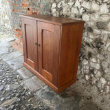 Antique Pitch Pine School Cupboard