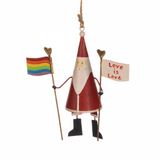 Love is Love Santa Decoration