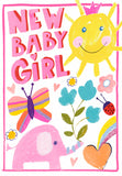 New Baby Girl Card - Paper Salad