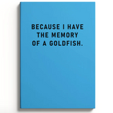 Memory Of A Goldfish Notebook