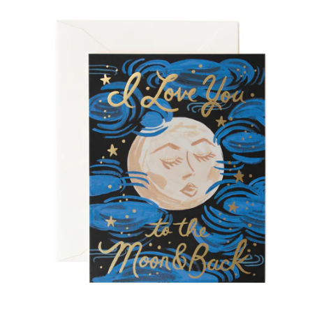 I Love You To The Moon and Back Card