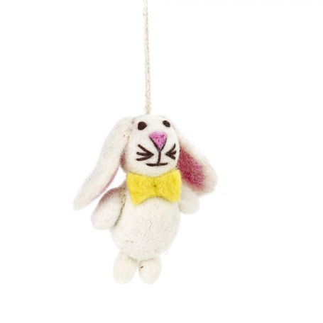 Mini Easter Bunny Hanging Felt Decoration