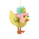 Easter Parade Chick Hanging Felt Easter Decoration