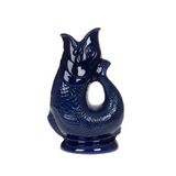 Ceramic Gluggle Jug - Cobalt Blue