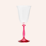 Anna & Nina Fuchsia Wine Glass