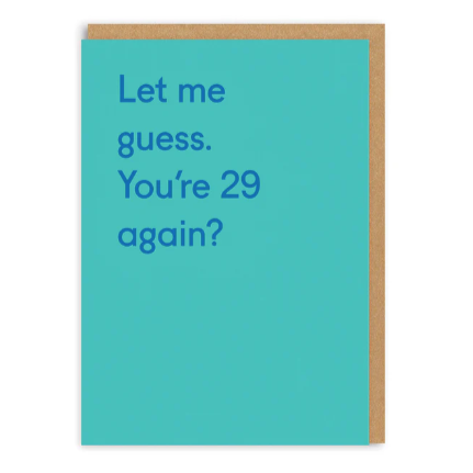 29 again? card- OOH DEER