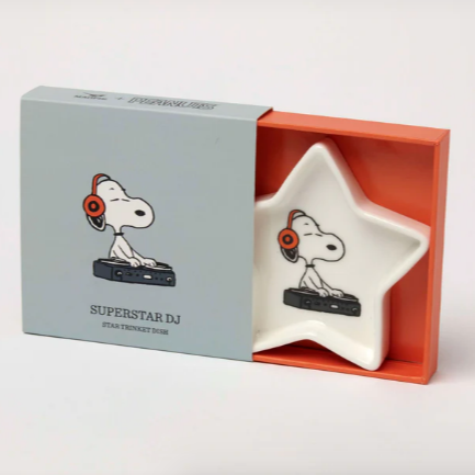 Peanuts Star Trinket Dish Superstar DJ