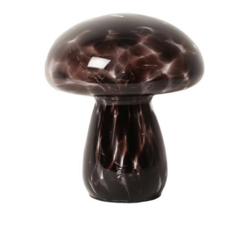 Mushroom Lamp - Clear/Black