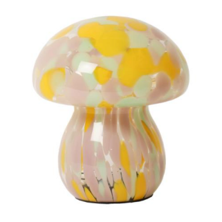 Small Mushroom Lamp - Pink/Green/Yellow