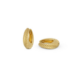 One & Eight Gold Twist Earrings