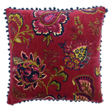 Malisa Paisley Cushion - Pomegranate