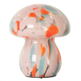 Small Mushroom Lamp - Orange/White/Blue