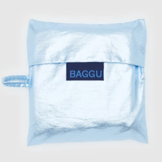 Standard Baggu - Metallic Light Blue