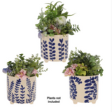 Cobalt Planter with Feet - Small